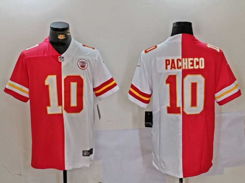 Men's Kansas City Chiefs #10 Isiah Pacheco Red White Split Vapor Limited Stitched Jersey Dzhi,We sell and wholesale Men's Kansas City Chiefs #10 Isiah Pacheco Red White Split Vapor Limited Stitched Jersey Dzhi on line form chian!
